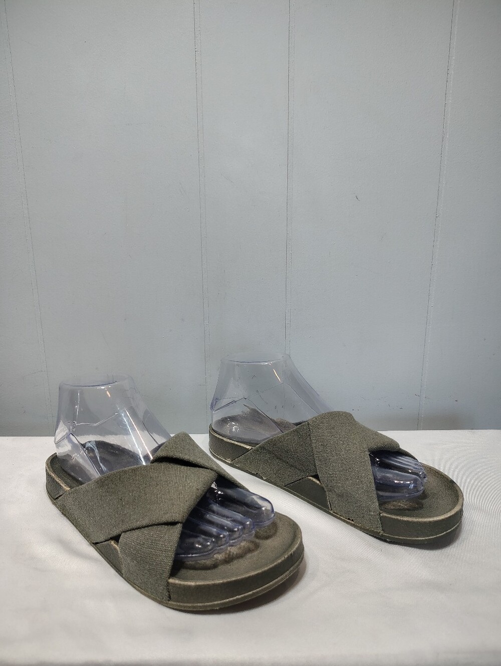 Yaya Army Slides Sandals Green Size EU 38 US 7